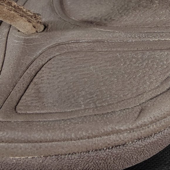 Fitflop Brown Leather Sandals Flip Flops Men's Sz 13 - Picture 10 of 10